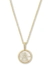 Melinda Maria Baby Love Letters Initial Pendant Necklace In Gold A