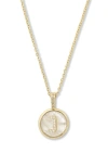 Melinda Maria Baby Love Letters Initial Pendant Necklace In Gold J