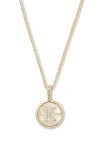 Melinda Maria Baby Love Letters Initial Pendant Necklace In Gold K