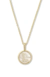 Melinda Maria Baby Love Letters Initial Pendant Necklace In Gold L