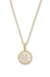 Melinda Maria Baby Love Letters Initial Pendant Necklace In Gold M