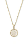 Melinda Maria Baby Love Letters Initial Pendant Necklace In Gold O