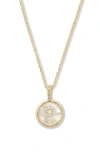 Melinda Maria Baby Love Letters Initial Pendant Necklace In Gold P