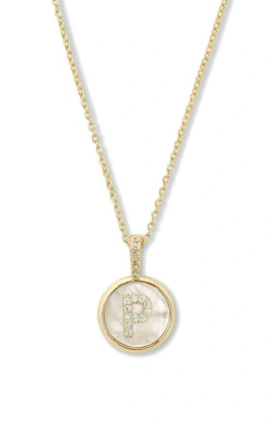 Melinda Maria Baby Love Letters Initial Pendant Necklace In Gold P