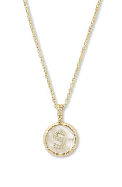 Melinda Maria Baby Love Letters Initial Pendant Necklace In Gold S