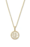 Melinda Maria Baby Love Letters Initial Pendant Necklace In Gold U