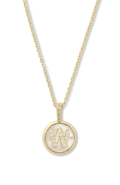 Melinda Maria Baby Love Letters Initial Pendant Necklace In Gold W