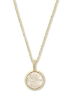 Melinda Maria Baby Love Letters Initial Pendant Necklace In Gold Z