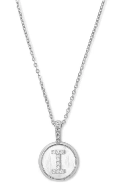 Melinda Maria Baby Love Letters Initial Pendant Necklace In Silver I