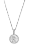 Melinda Maria Baby Love Letters Initial Pendant Necklace In Silver R