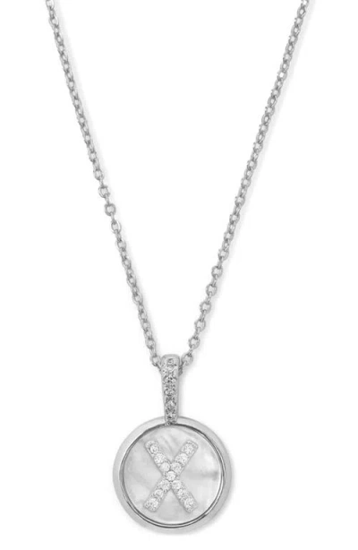 Melinda Maria Baby Love Letters Initial Pendant Necklace In Silver X