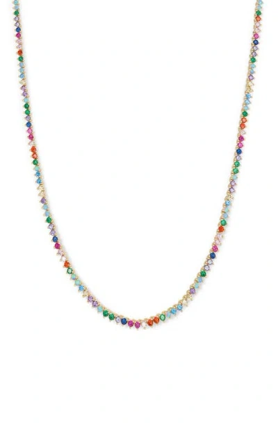 Melinda Maria Baby Not Your Basic 18-inch Tennis Necklace In Multi