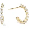 Melinda Maria Baby She's An Icon Huggie Hoop Earrings In Goldhite