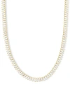 Melinda Maria Baby She's So Fine Tennis Necklace In Goldhite