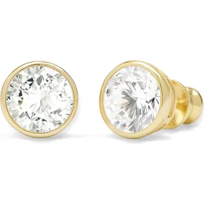 Melinda Maria Baroness Cubic Zirconia Stud Earrings In Goldhite