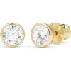 Melinda Maria Baroness Cubic Zirconia Stud Earrings In Goldhite