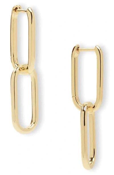 Melinda Maria Carrie Chain Convertible Drop Hoop Earrings In Gold