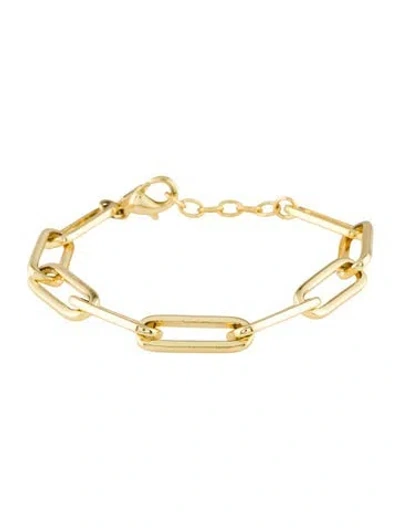 Pre-owned Melinda Maria Carrie Chain Link Bracelet, 8" In Multicolor