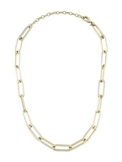 Pre-owned Melinda Maria Carrie Paperclip Chain Necklace, 18" In Multi
