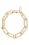 MELINDA MARIA MELINDA MARIA CARRIE PAVÉ CHAIN LINK BRACELET