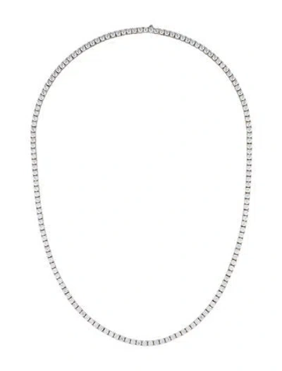 Pre-owned Melinda Maria Crystal Basic Tennis Necklace, 20" In Multi
