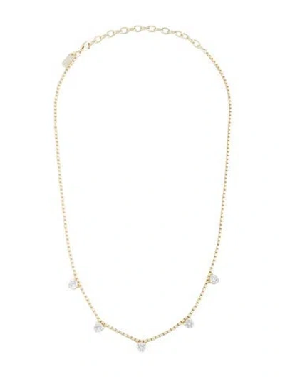 Pre-owned Melinda Maria Crystal Station Necklace, 19" In Multicolor