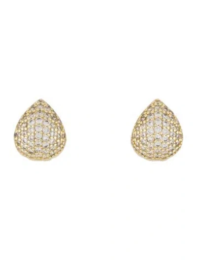 Pre-owned Melinda Maria Crystal Stud Earrings In Multi