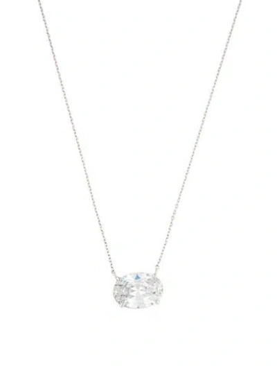 Pre-owned Melinda Maria Cubic Zirconia Pendant Necklace, 20.25" In Multicolor