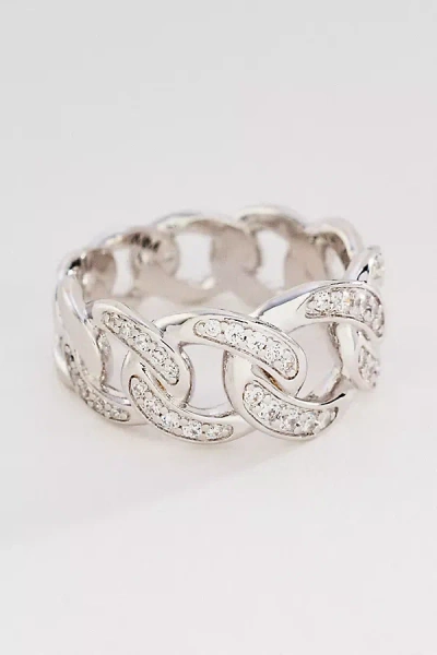 Melinda Maria Graduated Pavé Julian Ring In Silver