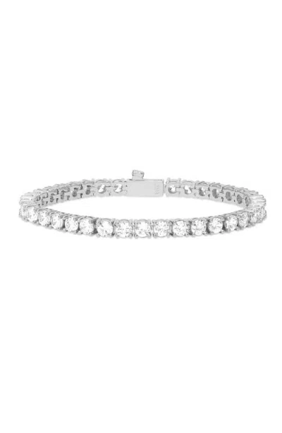 Melinda Maria Grand Heiress Cubic Zirconia Tennis Bracelet In Metallic