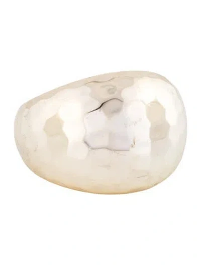 Pre-owned Melinda Maria Hammered Band Ring In Multicolor