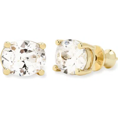 Melinda Maria Hello Gorgeous Stud Earrings In Goldhite