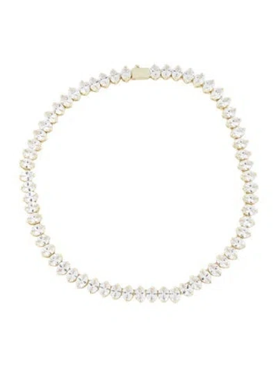 Pre-owned Melinda Maria Hello Gorgeous Tennis Collar Necklace, 16" In Multi