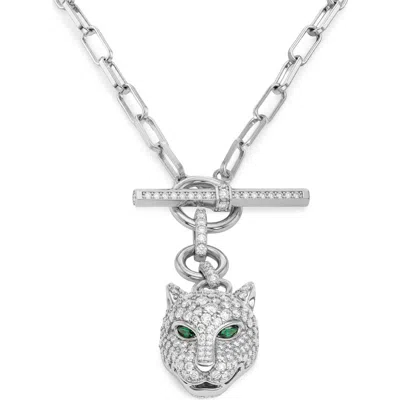 Melinda Maria Jaguar Samantha Link Chain Necklace In Metallic
