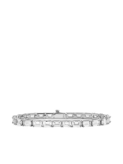 Melinda Maria Jewelry Crystal-embellished Bracelet In Silver