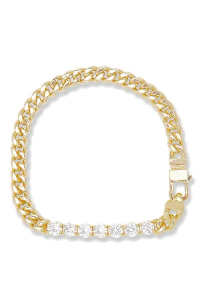 Melinda Maria Julian Loves Cubic Zirconia Bracelet In Gold