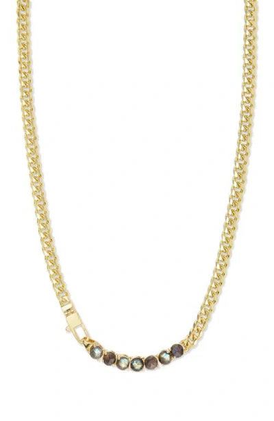 Melinda Maria Julian Loves Labradorite Necklace In Gold