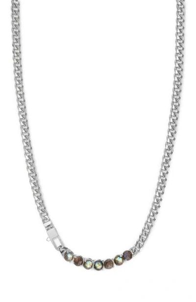 Melinda Maria Julian Loves Labradorite Necklace In Metallic
