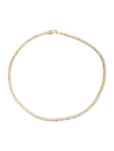 Pre-owned Melinda Maria Julian Pavé Lock Chain Necklace, 18" In Multicolor