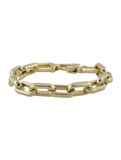 Pre-owned Melinda Maria Lil Frankie Chain Link Bracelet, 5" In Multi