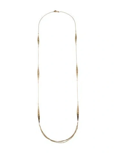 Pre-owned Melinda Maria Long Station Necklace, 40" In Multi