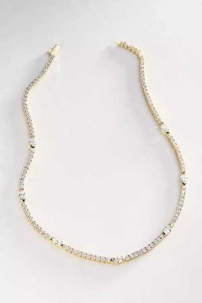 Melinda Maria Maven 16" Tennis Necklace In Gold