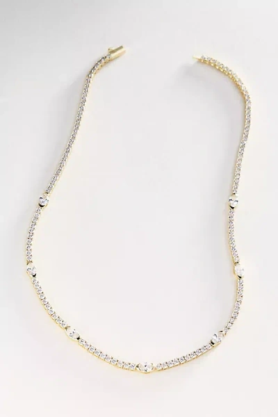 Melinda Maria Maven 18" Tennis Necklace In Gold