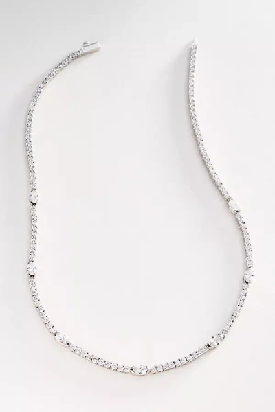 Melinda Maria Maven 18" Tennis Necklace In Metallic