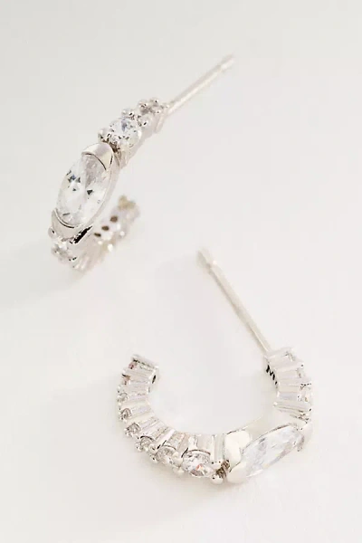 Melinda Maria Maven Huggie Hoop Earrings In Pink