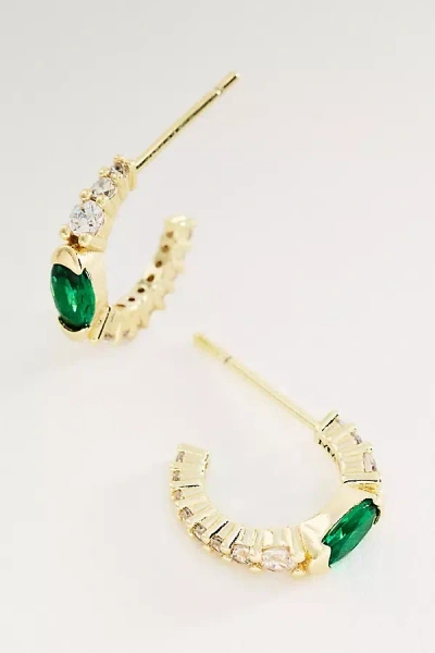 Melinda Maria Maven Huggie Hoop Earrings In Purple
