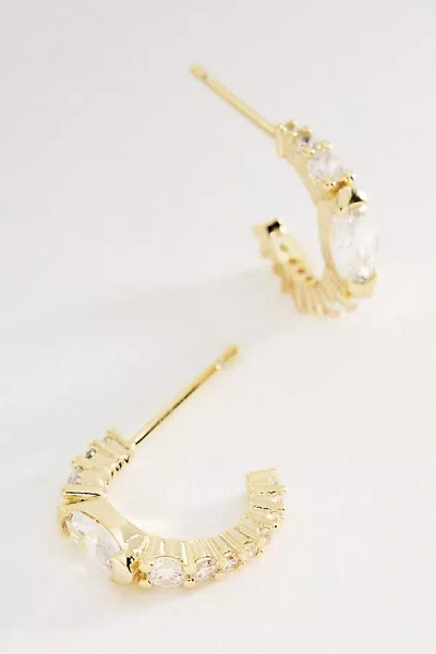 Melinda Maria Maven Huggie Hoop Earrings In Red