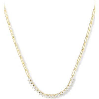 Melinda Maria Not Your Basic Cubic Zirconia Necklace In Gold