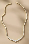 Melinda Maria Not Your Basic Graduated Tennis Necklace In Gold