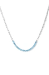 Melinda Maria Not Your Basic Lab-created Opal Necklace In Metallic